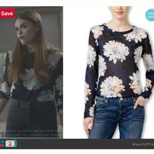 Bar III Women's Daisy-Print Snit Top - Blue Notte